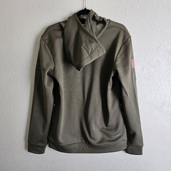 Nike Las Vegas Raiders Hoodie Salute To Service Therma-FIT Youth L Black Green - Picture 7 of 8